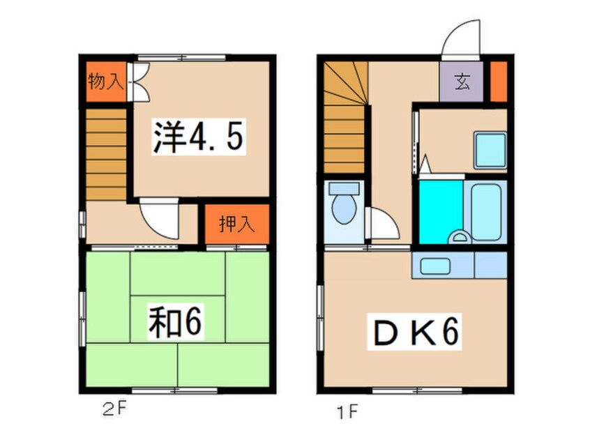 間取図 ハイツブル－スカイ