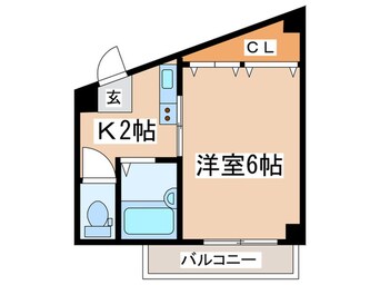 間取図 コスモ生田