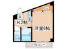コスモ生田 1Kの間取り