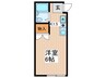 尾崎レジデンス 1Kの間取り
