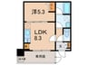 マンションコア 1LDKの間取り