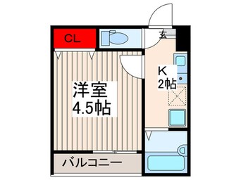 間取図 MELDIA古千谷本町3丁目Ｎｏ.3