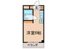 パークアヴェニュー八沢 1Rの間取り