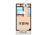 パークアヴェニュー八沢 1Rの間取り