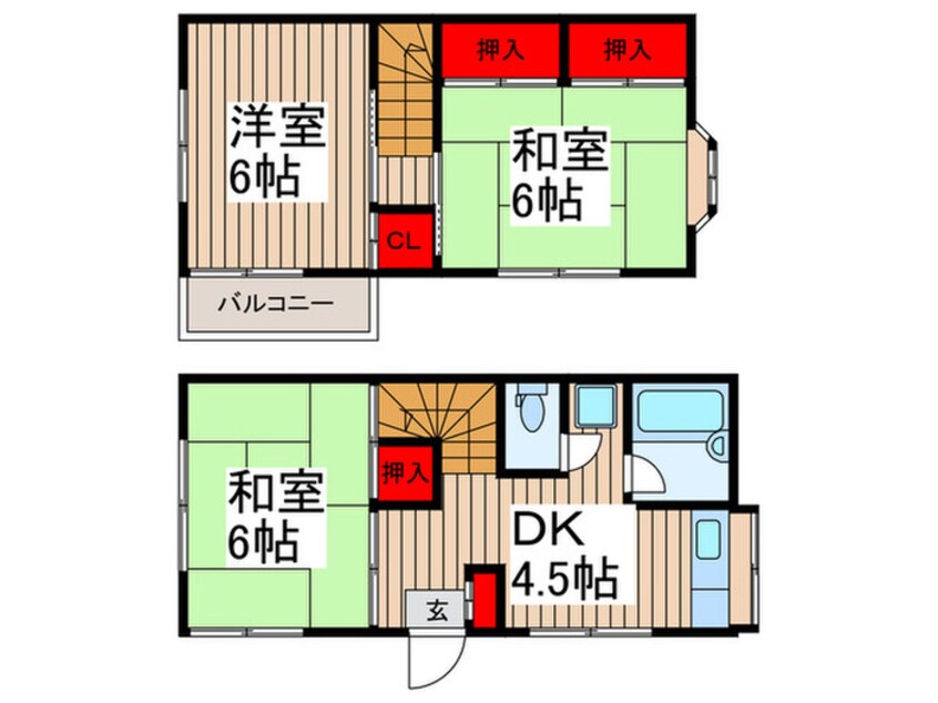 間取図 今井貸家