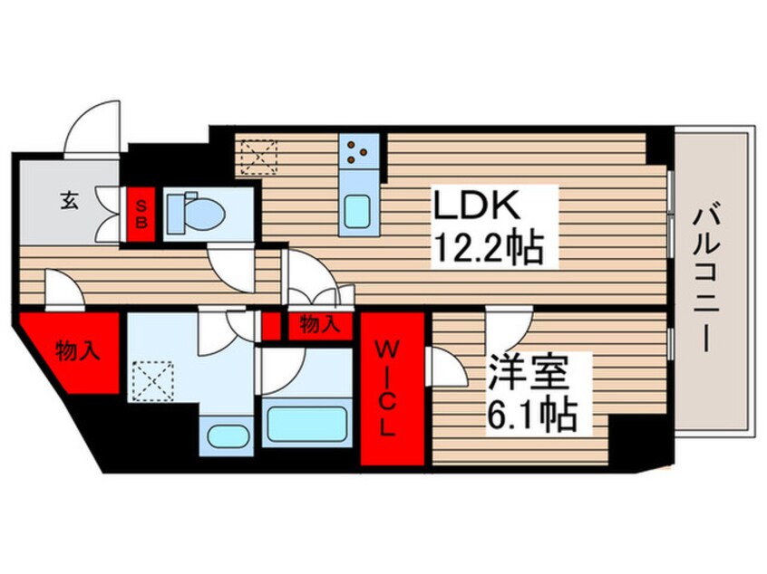 間取図 グランカーサ三ノ輪Ⅳ