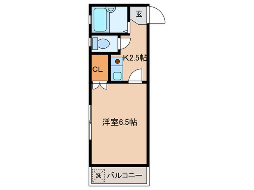 間取図 リバ－バレ－Ｂ号棟