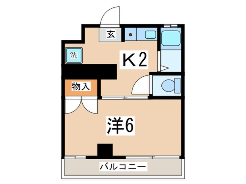 間取図 高峰コーポ２