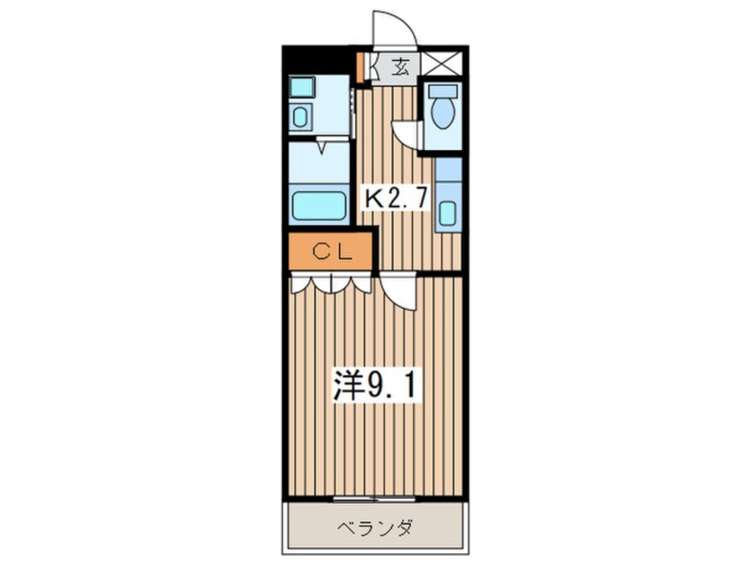 間取図 パラシオン平塚