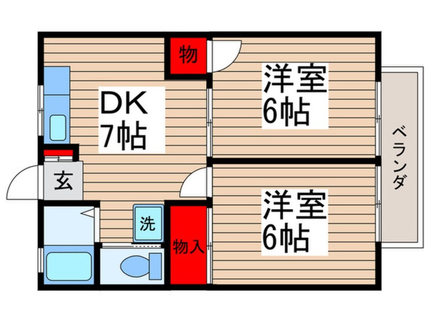 間取図 サンライズパレス２