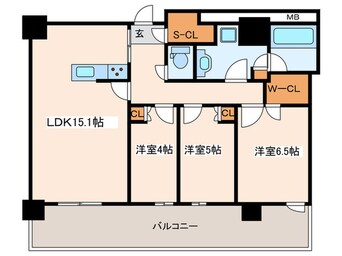 間取図 THEYOKOHAMAFRONTTOWER(3310)