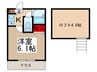 ウエストハイム西川口 1Kの間取り