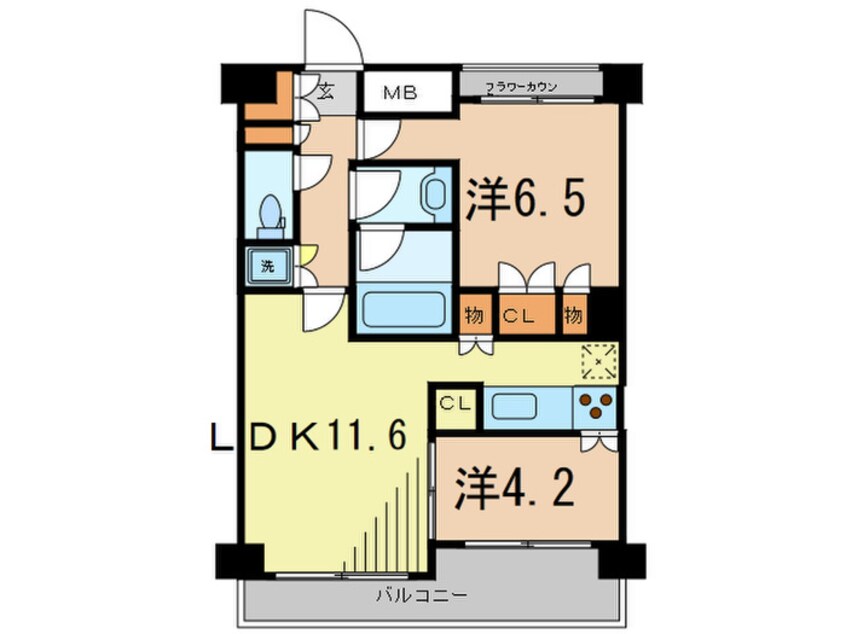 間取図 ＰａｒｋＡｘｉｓ東十条