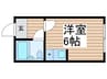 同花ビル 1Rの間取り