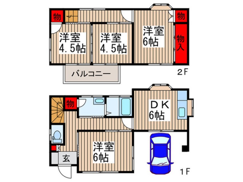 間取図 龍村様方貸家