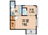 小泉荘 2Kの間取り