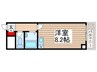 ３５マンション 1Rの間取り