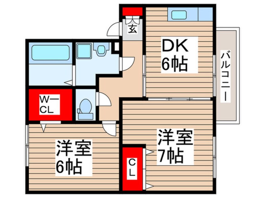 間取図 リジエール　B棟