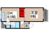 佐野ビル 1DKの間取り