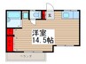 鎌ヶ谷パ－クハイツ 1Rの間取り