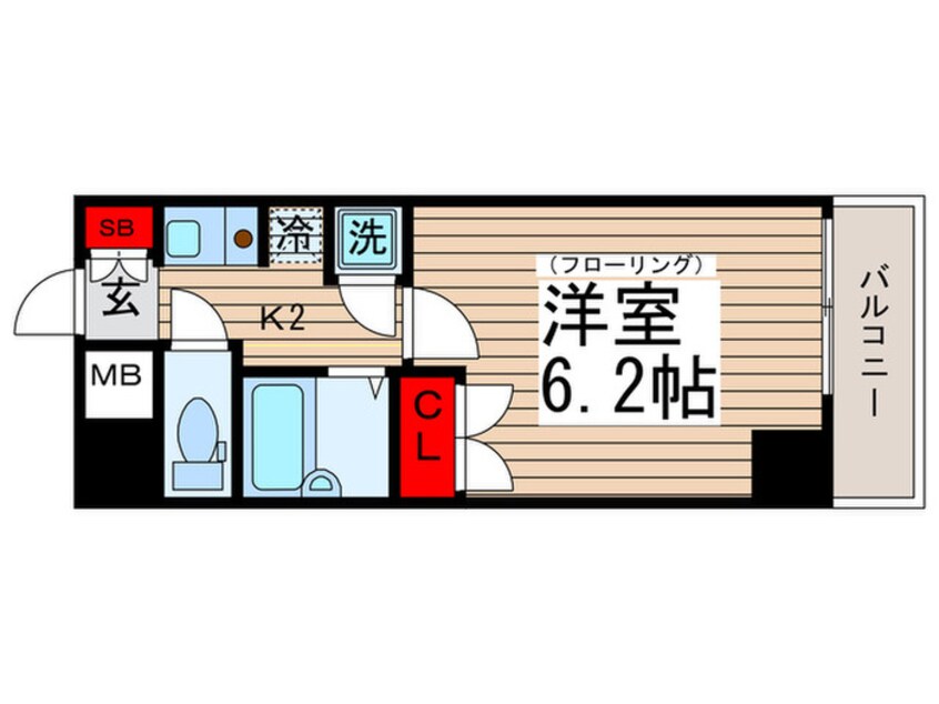 間取図 サンテミリオン門前仲町(603)