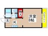 コーポフリーダム 1Kの間取り