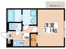 アムール　グリーン 1Kの間取り