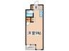 西調布シティ 1Rの間取り