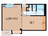 フォ－レスト 1LDKの間取り