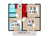 アーバンライフＮ 2DKの間取り