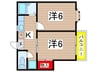 ﾒｿﾞﾝｼﾞｭﾈｽ 2Kの間取り
