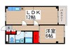 フォンティ－ヌ壱番館 1LDKの間取り