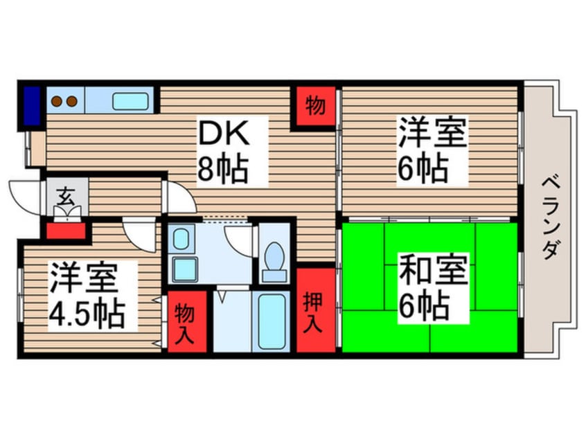 間取図 フレンドリー春大路