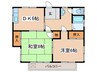 山田ハイツ 2DKの間取り