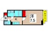 アーバンパーク梅島 1Kの間取り