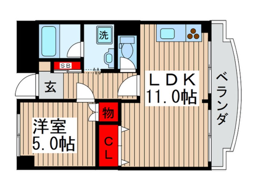 間取図 高砂スカイマンション(1008)