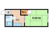 スカイハイツ 1Kの間取り