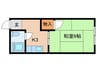 スカイハイツ 1Kの間取り