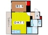 ビューノ浦和イースト 1DKの間取り