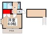 ロイヤルピア 1Kの間取り