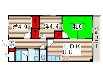 間取図 ルミエル稲毛