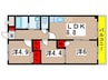 ルミエル稲毛 3LDKの間取り
