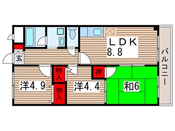 間取図 ルミエル稲毛