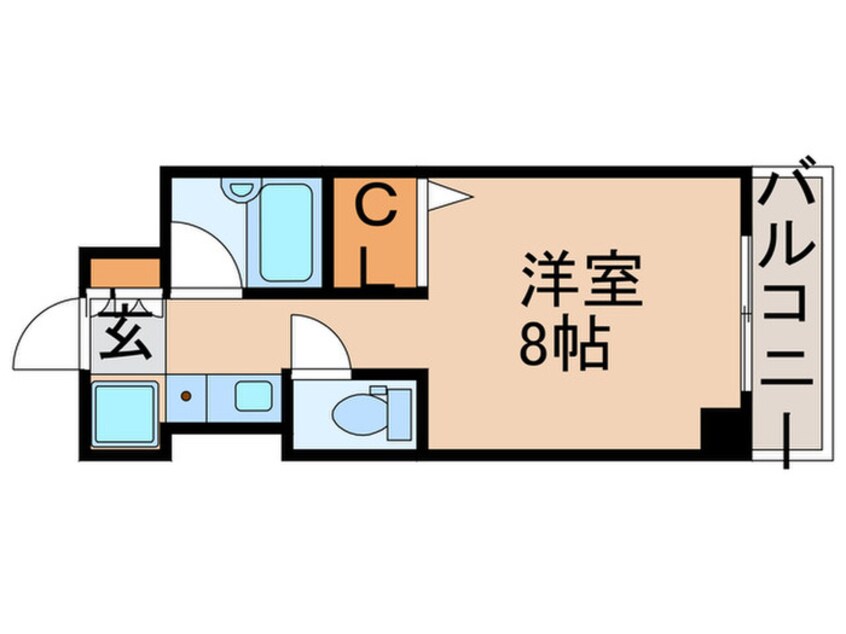 間取図 ｺﾝﾌｫ-ﾙ勝どき