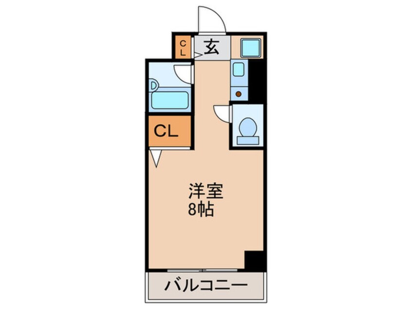 間取図 ｺﾝﾌｫ-ﾙ勝どき