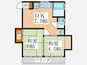 間取図 第２フルール斉田（2階部分）