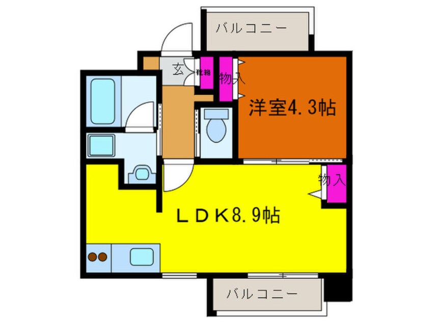 間取図 ブランシュ－ル北町