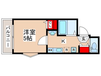 間取図 MELDIA河辺