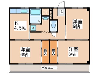 間取図 ビレッジハウス郷地６号棟