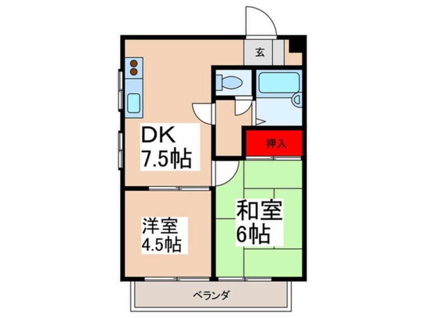 間取図 ﾒｿﾞﾝ ﾘﾌﾞﾚ